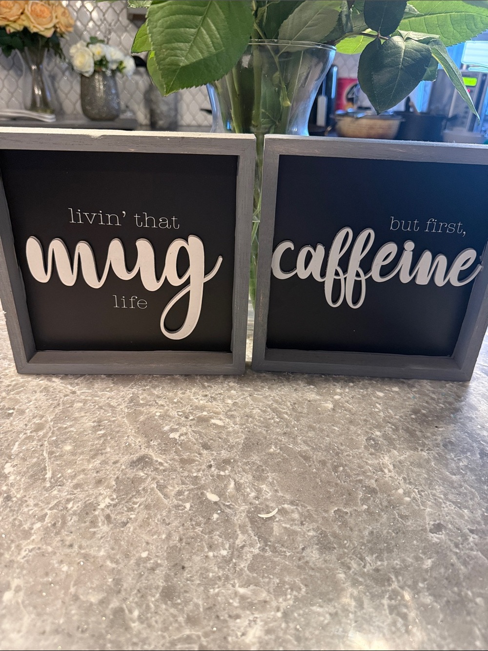 But First, Caffeine Wall Sign - Black and White
